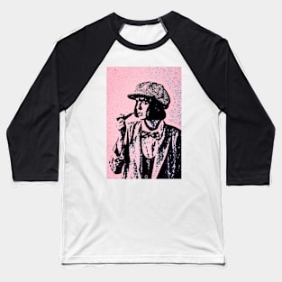 Poster Woman Smoking Baseball T-Shirt